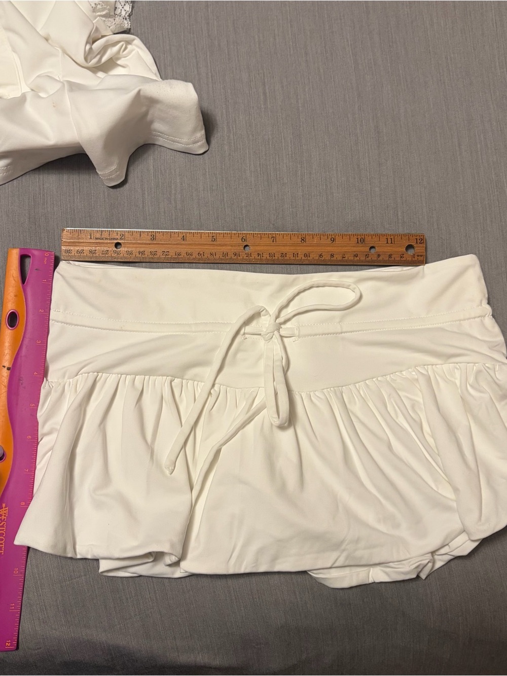 Peppermayo Landon Button Up Top (XXS) and Mini Skort (Small) Set, White - Picture 5 of 11